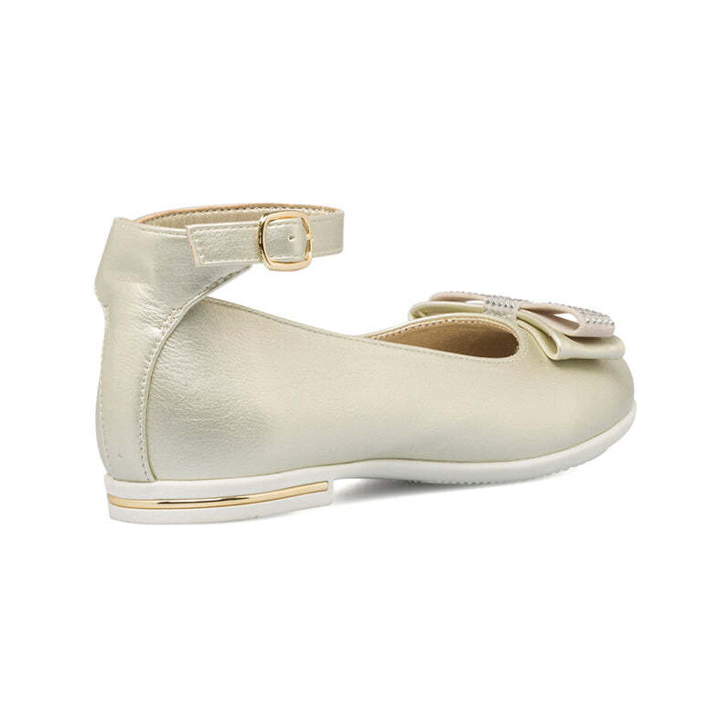 Scarpe Eleganti Bimba Ballerine Glitter Per Bambine Con Fiocco E