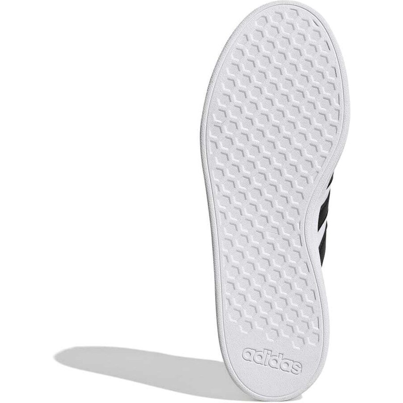 Sneakers bianche da uomo con strisce a contrasto adidas Grand Court Base 2.0