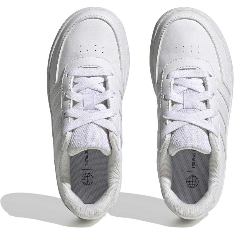 Sneakers bianche da ragazzo con design 3-stripes adidas Breaknet 2.0 K
