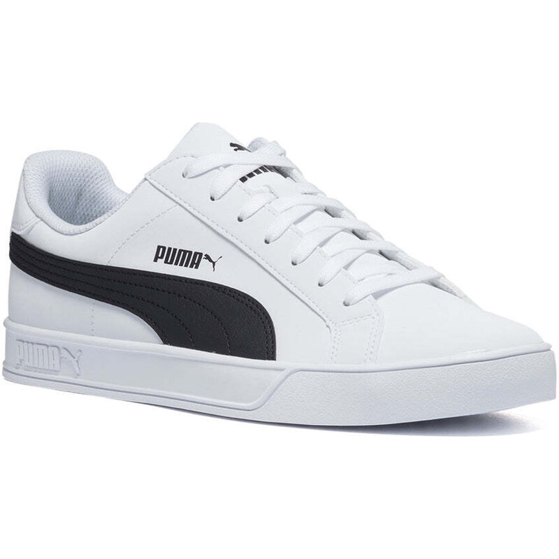 Puma nere shop con striscia bianca