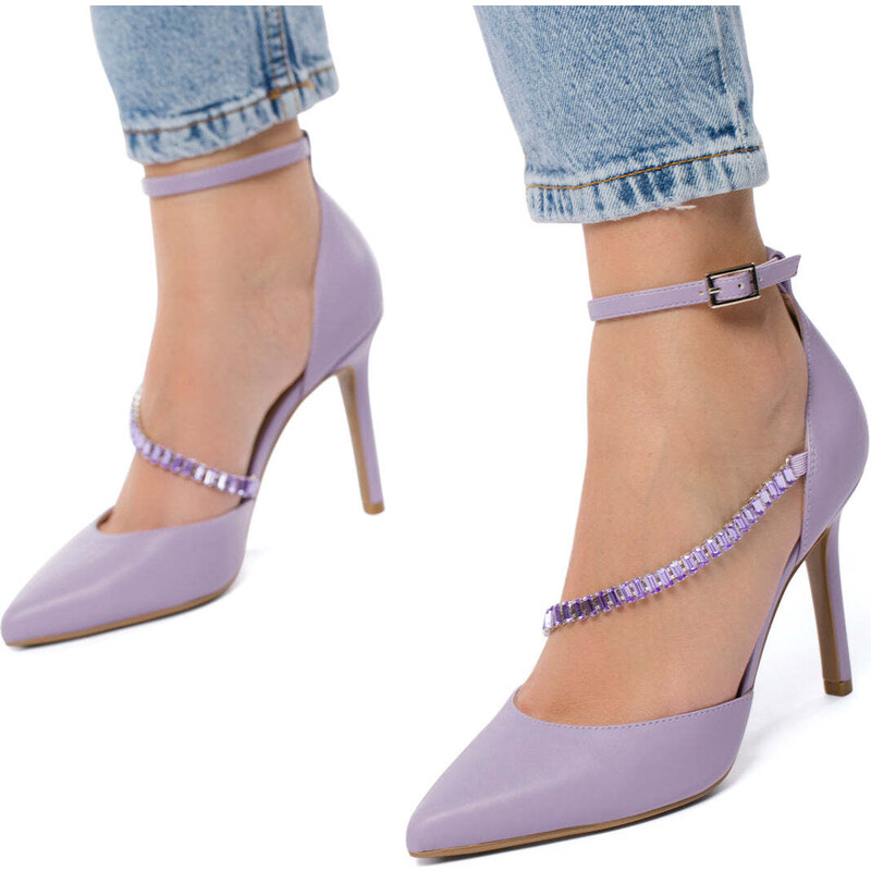 D&eacute;collet&eacute; Slingback Bianche Off-white Con Tacco A Stiletto 7 Cm Lora Ferres 137006896