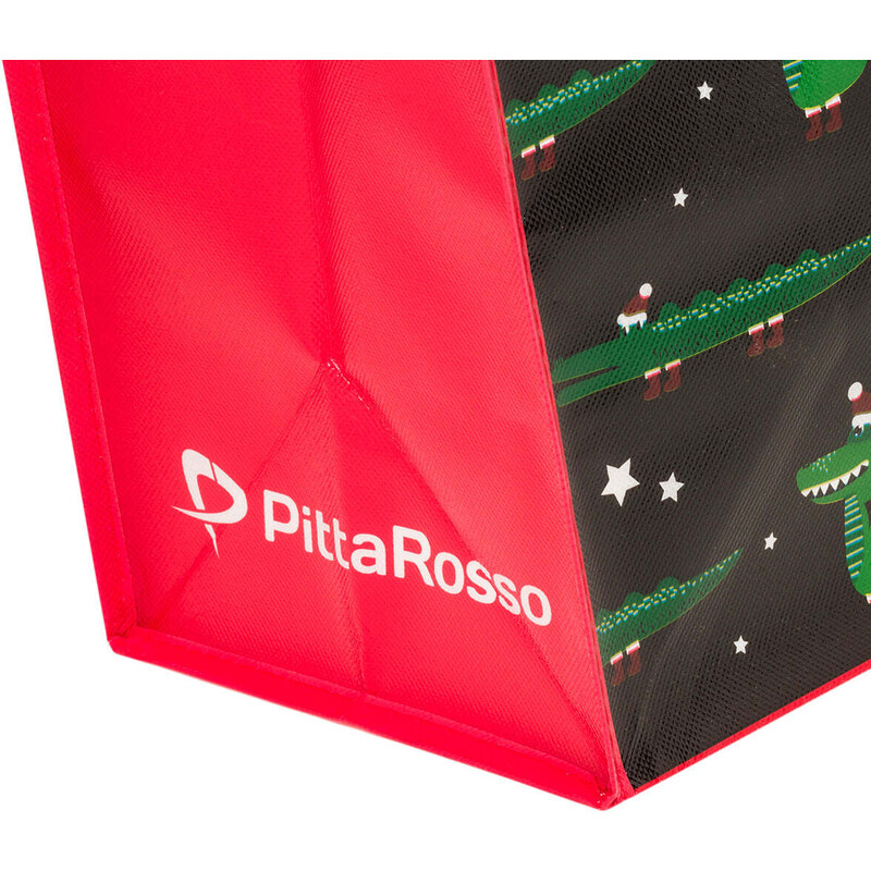 PittaRosso Shopper natalizia nera grande in TNT