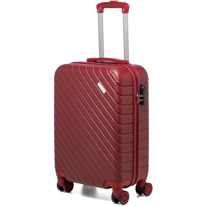 Trolley bagaglio a mano rigido rosso in ABS Govago - - Stileo.it