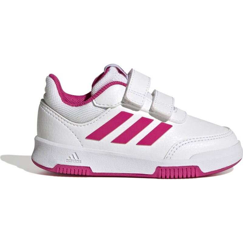Sneakers primi passi bianche da bambina con strisce a contrasto adidas Tensaur Sport 2.0 Cf