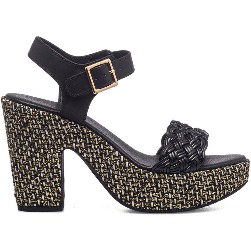 Sandali Gladiator In Pelle Scamosciata Donna, Nero | Milano - Foto 10