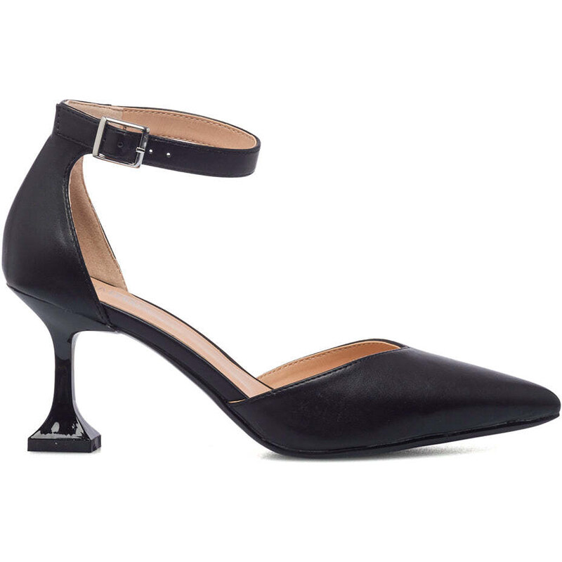 Mustang Anni Sessanta - Scarpe Donna Con Tacco 8cm E Plateau, Tessuto Verde, Comode E Con Fibbia - 4