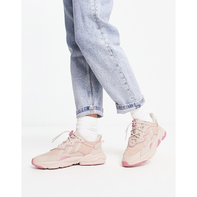 adidas Originals - Ozweego - Sneakers beige e rosa-Neutro