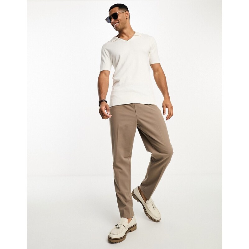 New Look - Pantaloni eleganti color cammello-Neutro