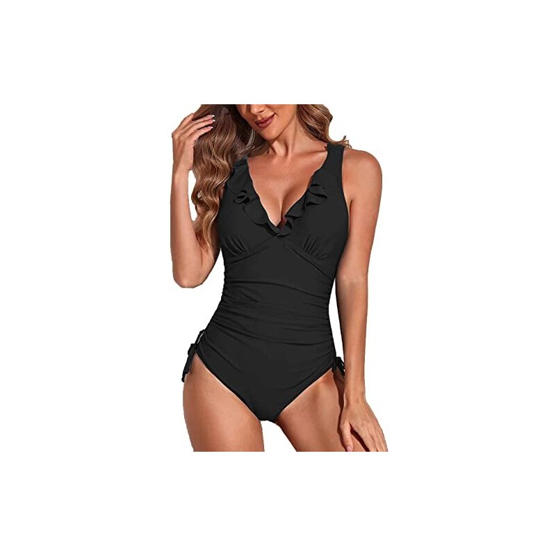 Topgrowth Accessorio Costume da Bagno Intero da Donna con Scollo A V