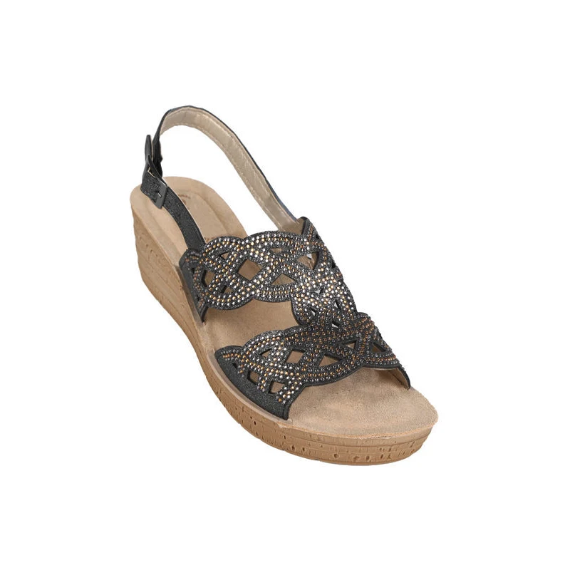 inblu Women's Ciabatte Donna Con Chiusura A Strappo E Inserto Elastico