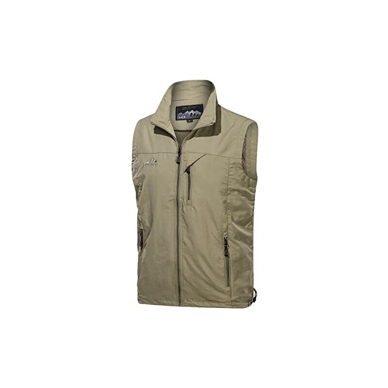 Gilet Da Pesca E Lavoro Utility – Multitasca, Con Zip E Bottoni – Taglia 2XL