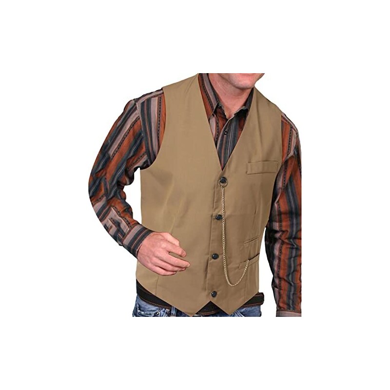 Gilet uomo in puro cotone con bottoni