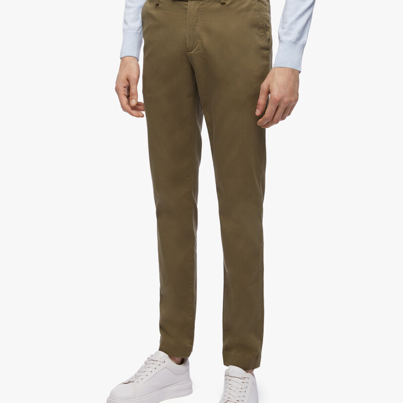 Brooks Brothers Pantalone chino in cotone elasticizzato - male Outlet Uomo Militare 30