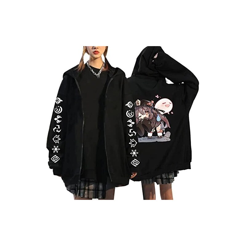 Uoo Donna Scheletro Zip Up Felpa Con Cappuccio Y2k Strass Oversize