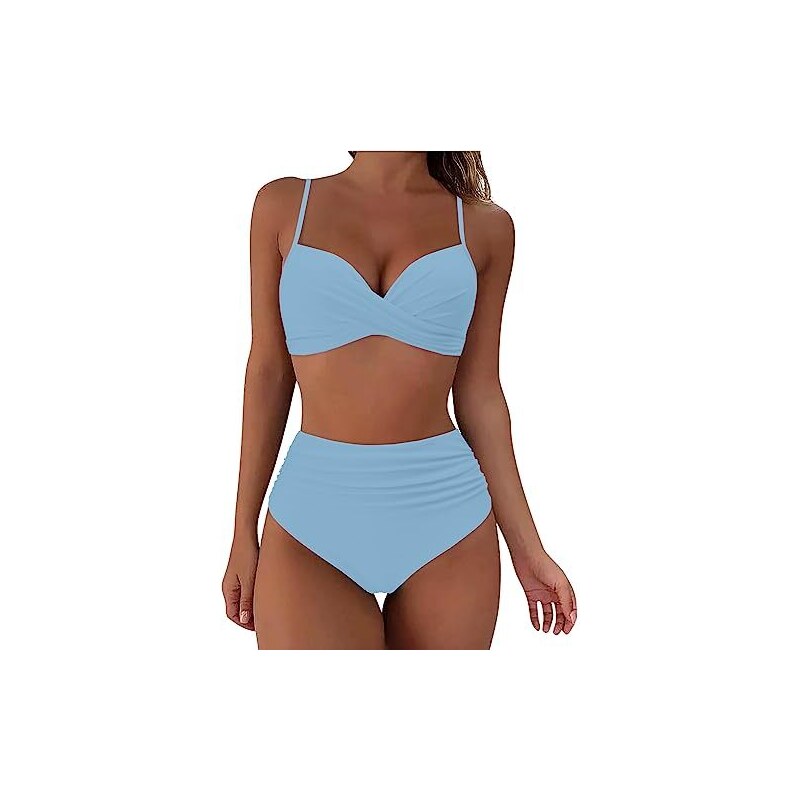 Costume da bagno lungo da donna con stampa floreale senza maniche vintage coperto di carne, Verde menta, 52