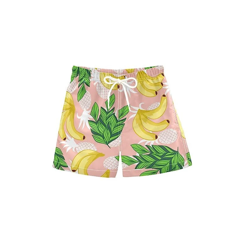 Costume Da Bagno Per Ragazzi Cuore Arcobaleno - Calzoncini Spiaggia Asciugatura Rapida (Taglie 2T - S) - 2