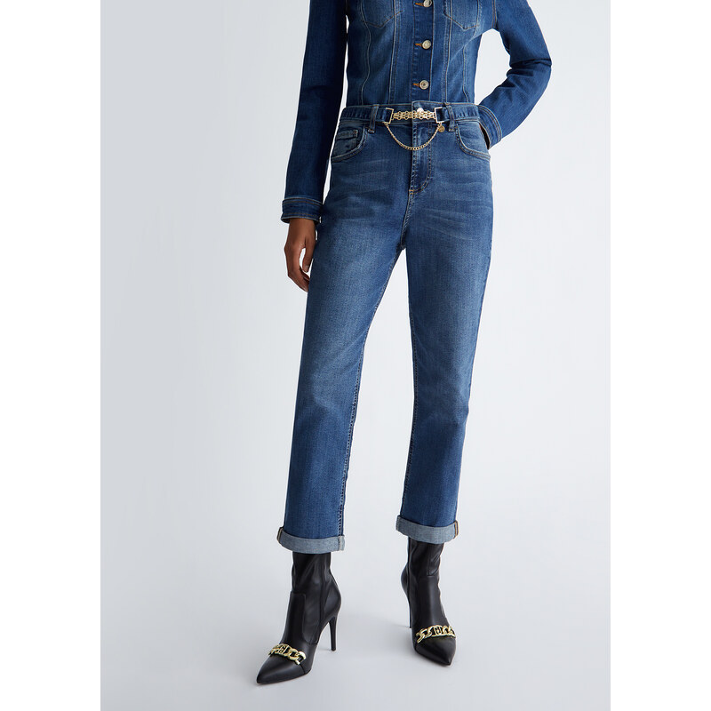 LIUJO Liu Jo Jeans Straight Con Risvolto