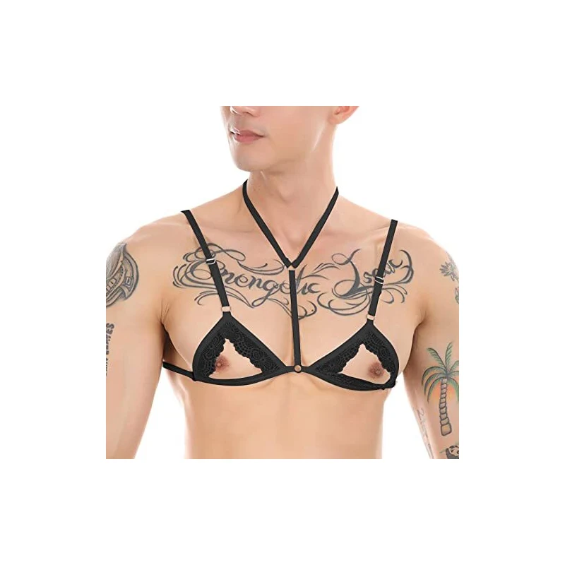 Mutande Uomo Sexy Con Papillon - Tanga Per Cosplay E Feste - Foto 3