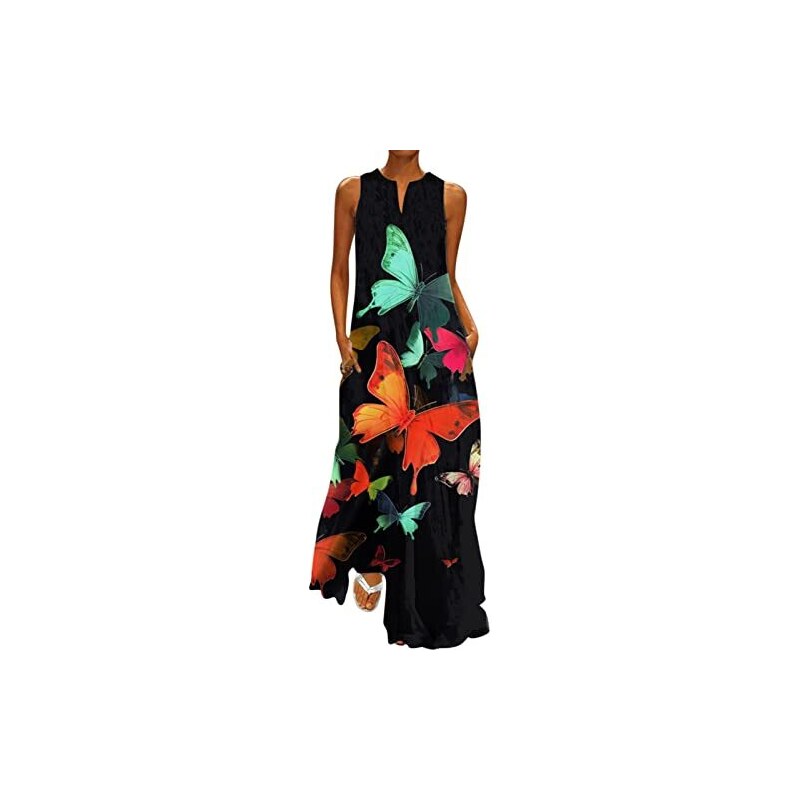ORANDESIGNE Abito Cerimonia Donna Lungo Elegante Monospalla Maxi - Foto 7