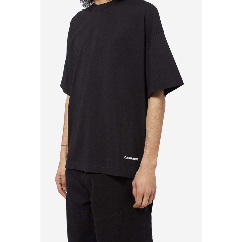 Carhartt WIP T-Shirt LINK SCRIPT in cotone nero