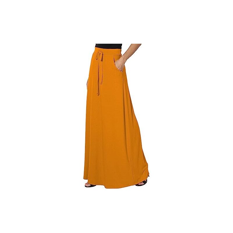 IQYU Maxi gonna estiva da donna, per la spiaggia, per le vacanze, per
