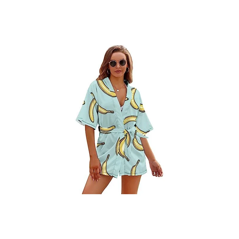 Accappatoio Corto Donna Con Cerniera | Maniche 3/4 | In Velluto Di Cotone | Taglie Dalla L Alla 6XL