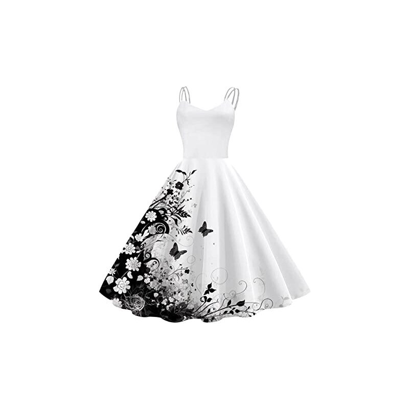 Abito Da Cerimonia Taglie Forti In Chiffon, Scollo A V, Maniche Corte, Vita Alta, Gonna Asimmetrica, Elegante Per Matrimonio, Cocktail, Festa, Per Donne Curvy (Nero, Rosa, Blu, Bordeaux) - 3