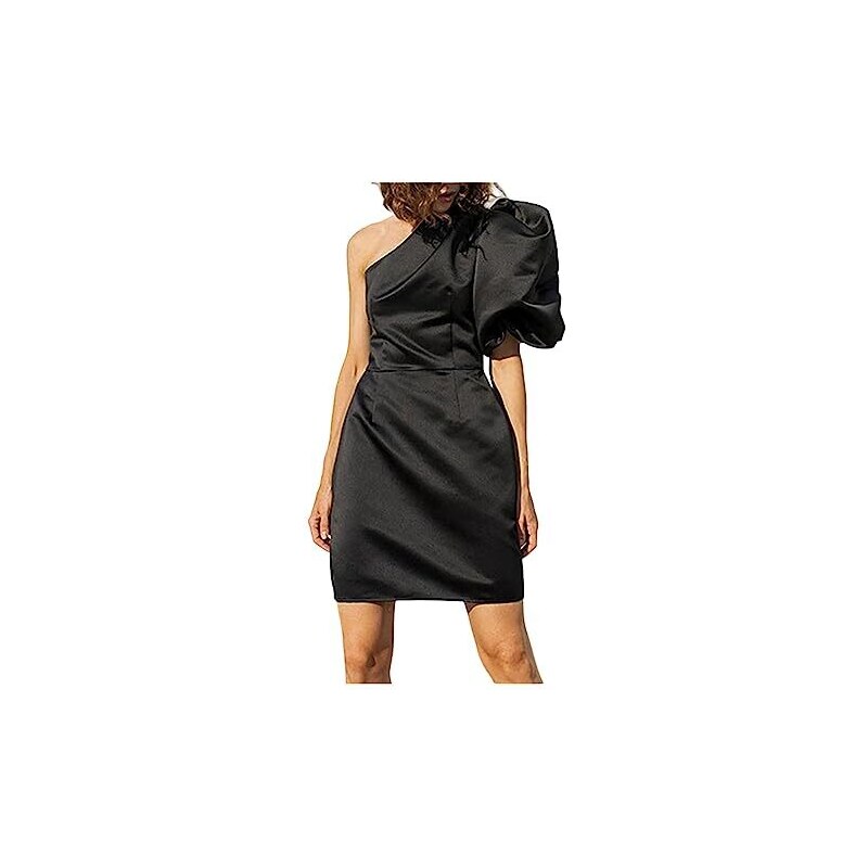 Vestito donna miniabito abito corto bon ton manica 3/4 fiocchi nuovo CJ-2028