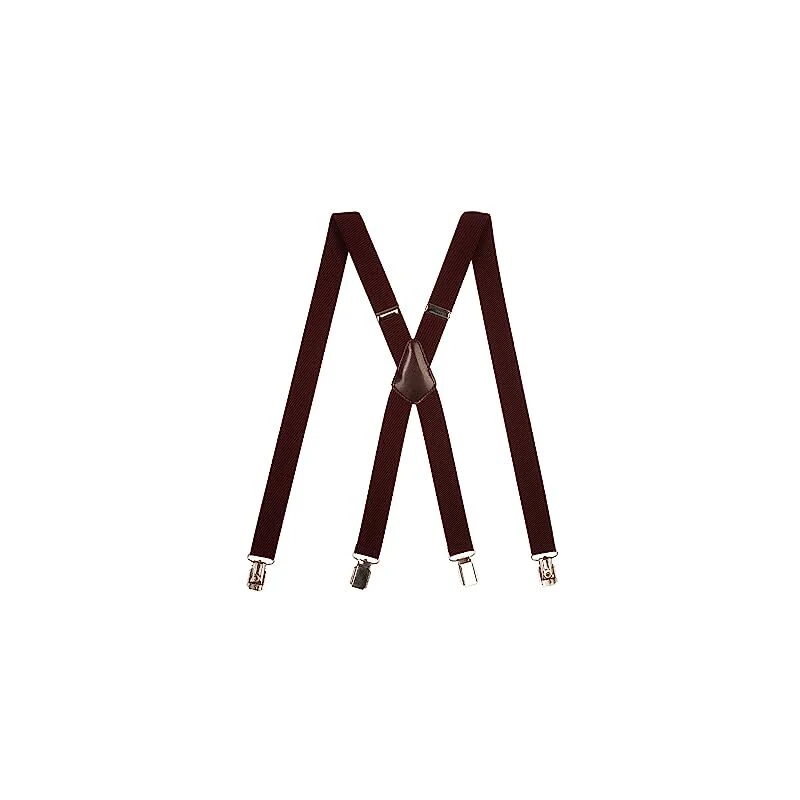 Bretelle Sottili Olata Unisex - Regolabili Con Clip In Metallo