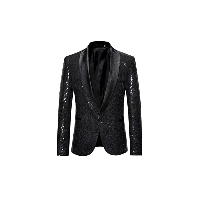 Blazer Uomo Slim Fit Un Bottone - Giacca Elegante Per Matrimoni, Business E Lavoro - Foto 10