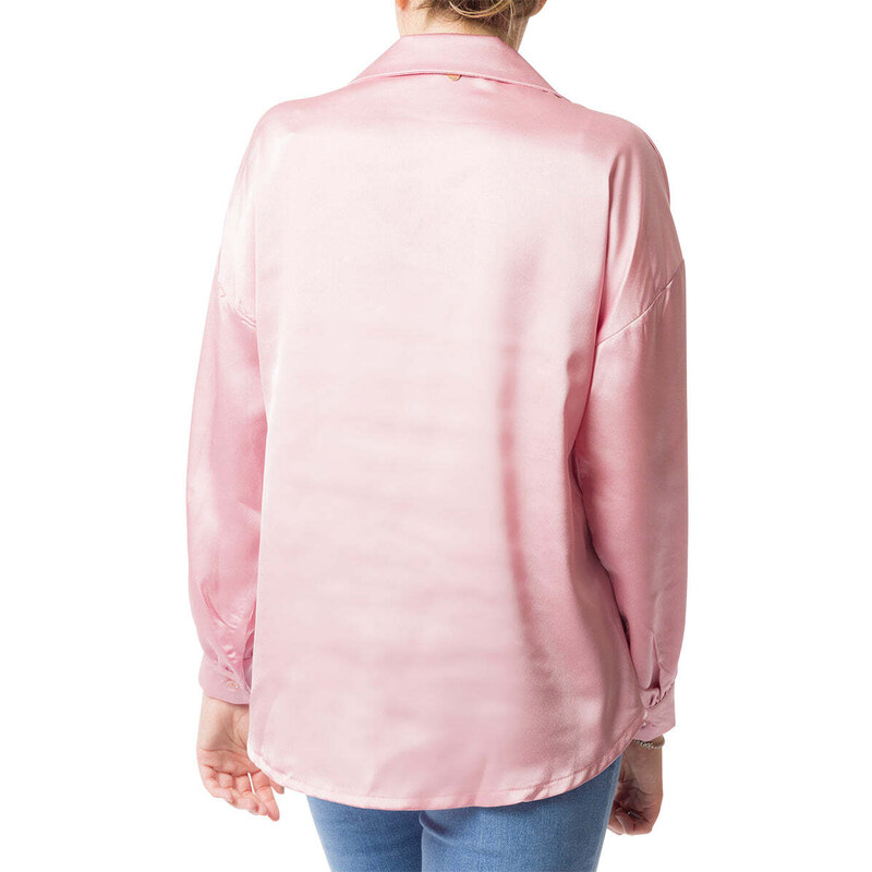 Camicia rosa da donna effetto seta Swish Jeans