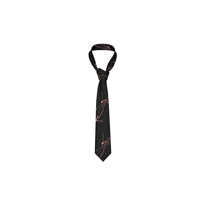 Cravatte scozzesi nere per uomo 8cm larghezza seta Mens
