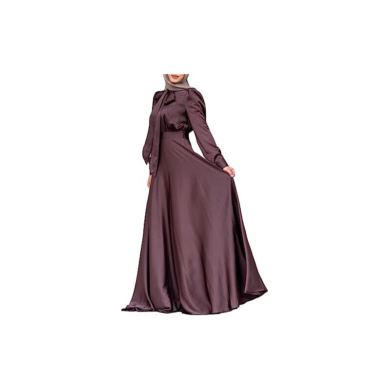 Kaftano Abaya Muslim Donna – Cardigan Aperto Lungo Con Maniche A Puff – Nero, Eleganza Ramadan - Foto 2