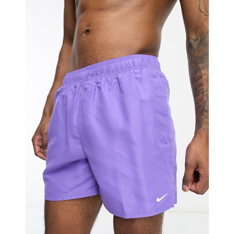 Nike Swimming - Pantaloncini da bagno stile volley da 5" viola