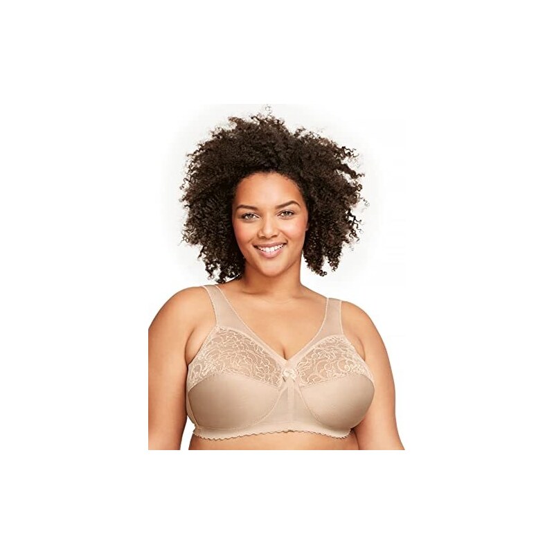 Glamorise Womens Magiclift Cotton Support Wirefree Bra 1001 Café 46c : Target, b
