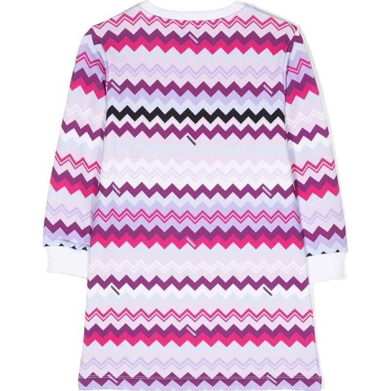 Missoni Pantalone con motivo multicolor a zigzag - Rosa