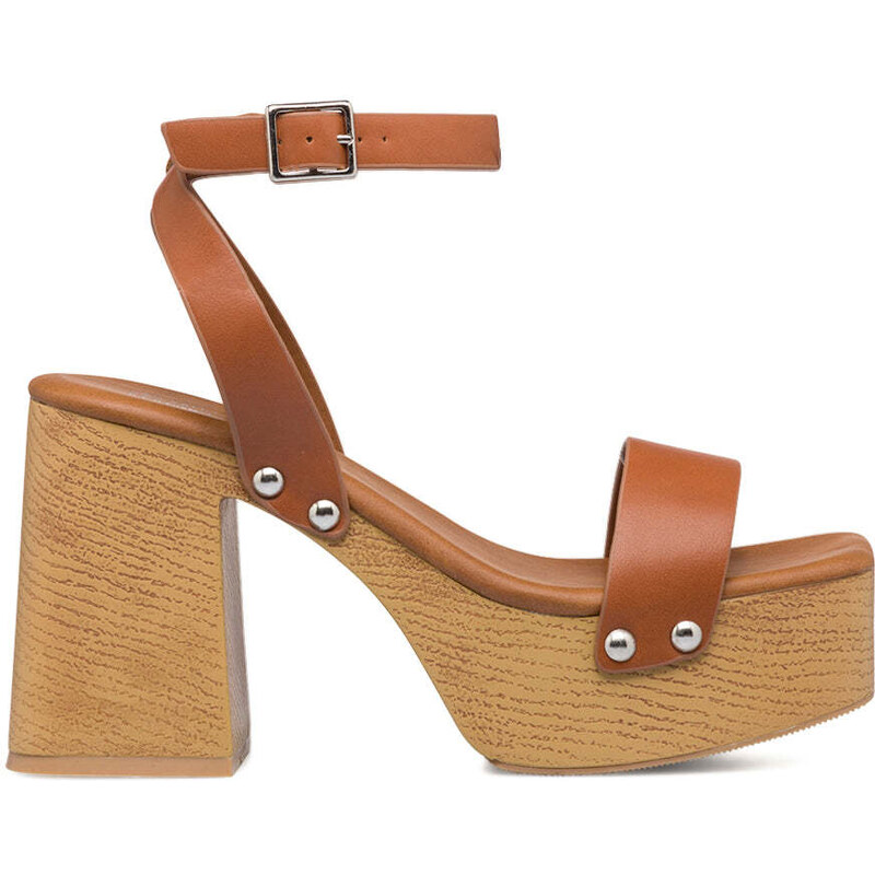 BioNatura, Sandali Donna Infradito in Pelle Nabuk Marrone e Beige