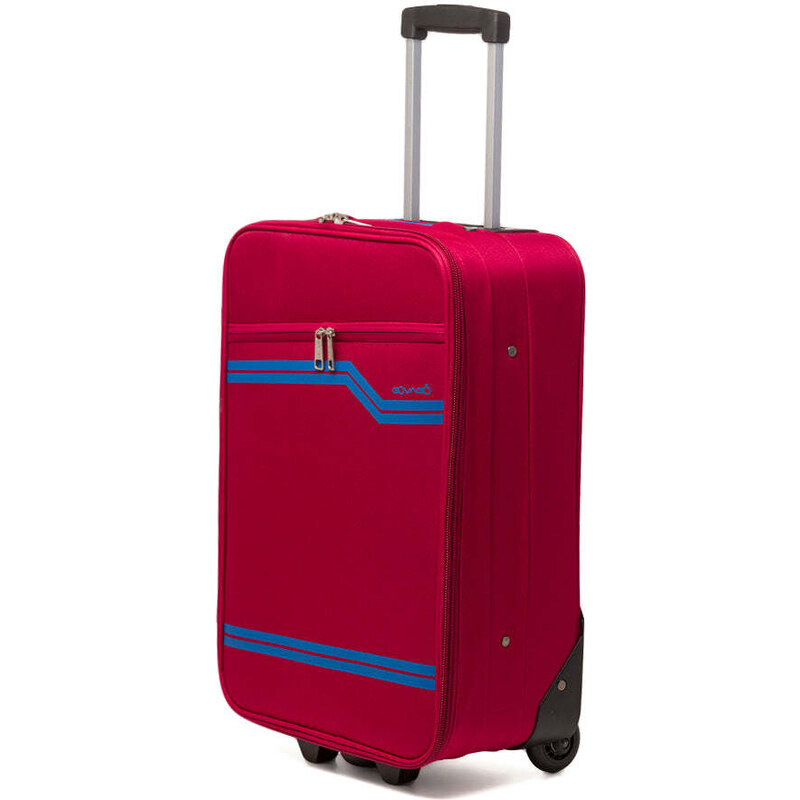 Trolley bagaglio a mano rosso in tessuto Govago