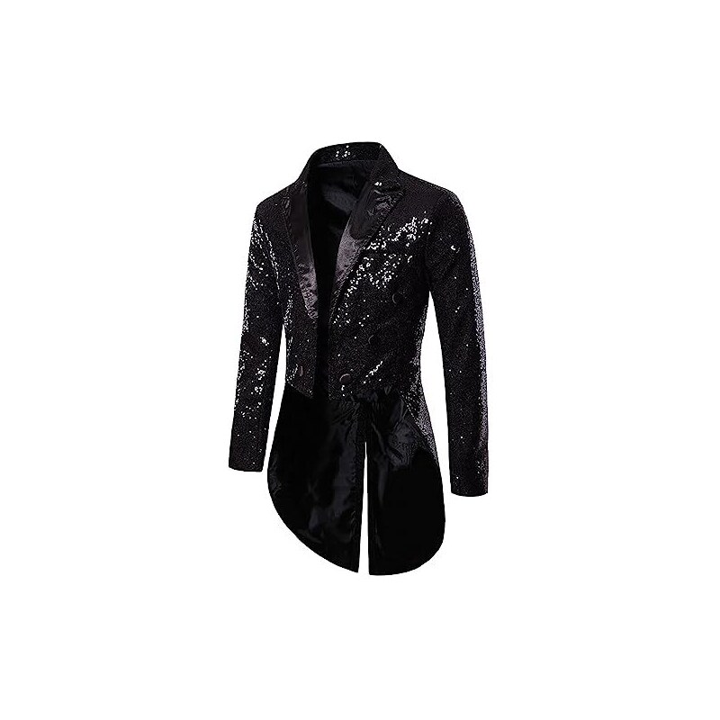 Giacca Da Uomo Steampunk Vittoriana Gotica - Cappotto Medievale Ricamato Con Frac, Taglie M-3XL, Colori Nero/Grigio