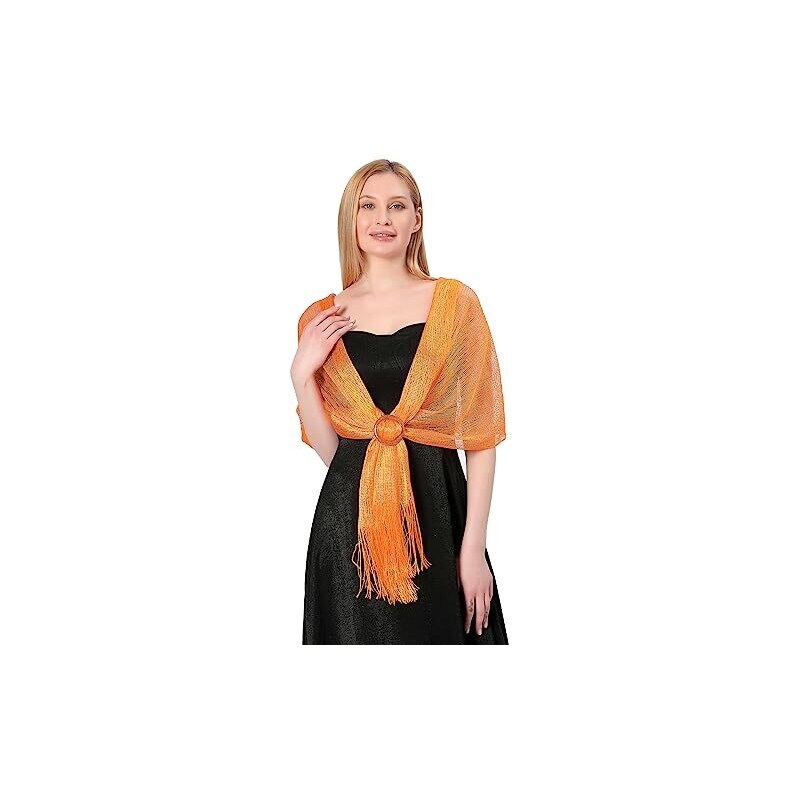 GIBZ Scialle Stola Coprispalle Stola Sottile Elegante con Frange Sciarpe Vintage Lucida a Tinta Unita Scialli per Cerimonia e Matrimonio Festa Argento GIBZ Scialle Stola Coprispalle Stola Sottile Elegante con Frange Sciarpe Vintage Lucida a Tinta Unita Scialli per Cerimonia e Matrimonio Festa Argento