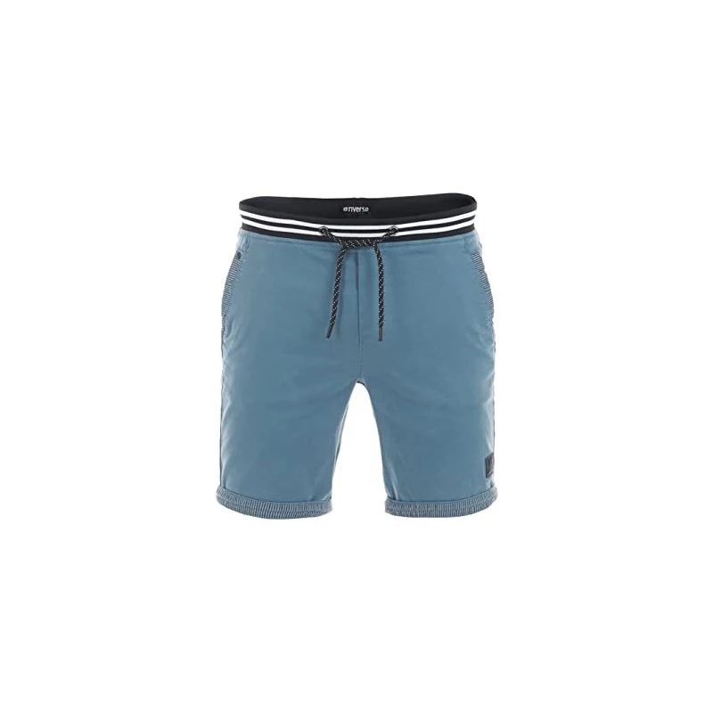 Pantaloncini Cargo Uomo In Puro Cotone - Blu Navy, Taglia 32W, 6 Tasche, Vestibilità Normale
