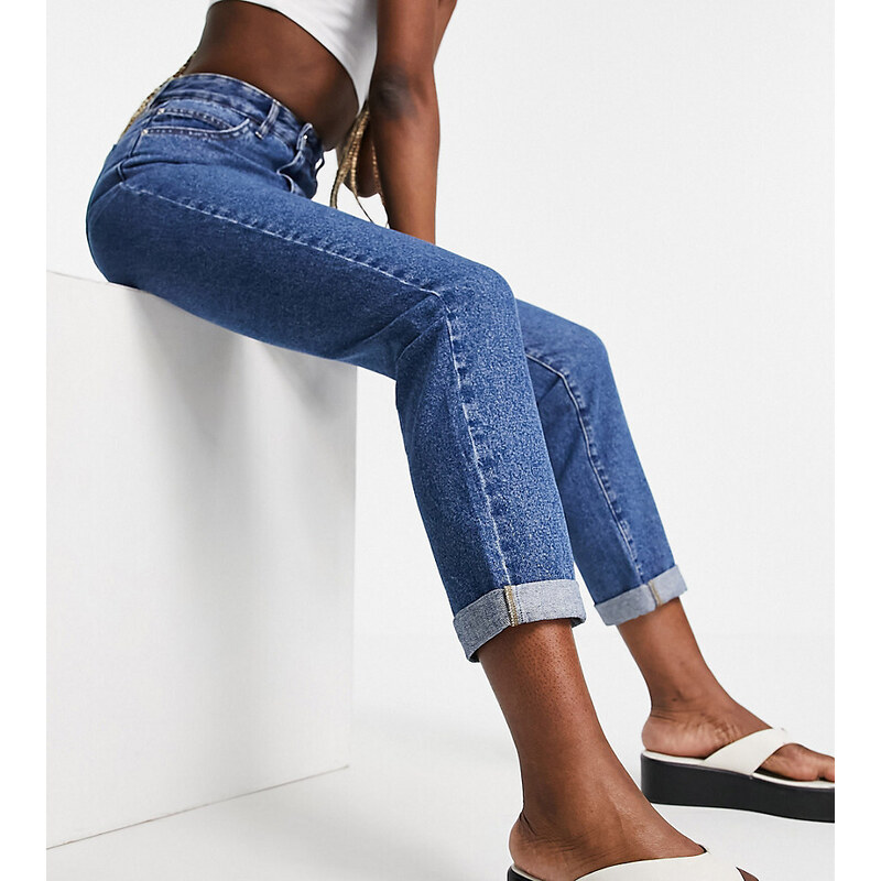 Don't Think Twice Tall - Lou - Mom jeans lavaggio blu medio