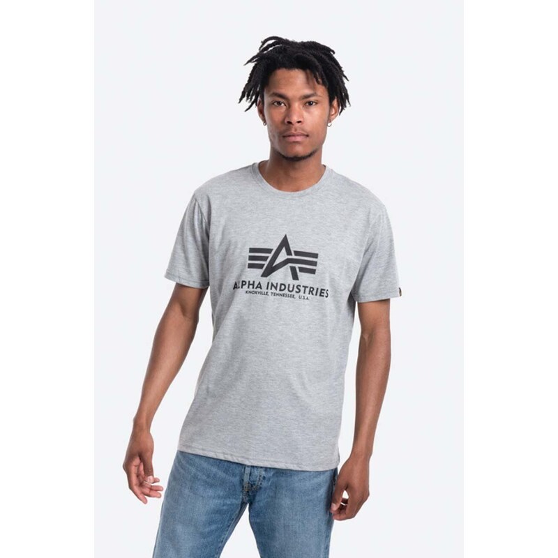 Alpha Industries t-shirt in cotone Basic T-Shirt 100501.17