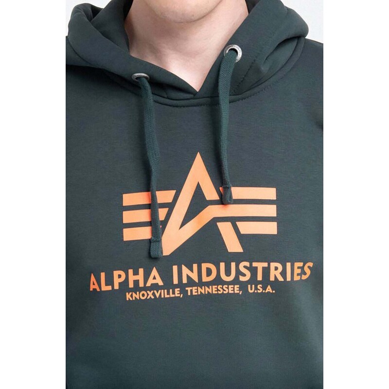 Alpha Industries felpa Basic Hoody uomo 178312.353