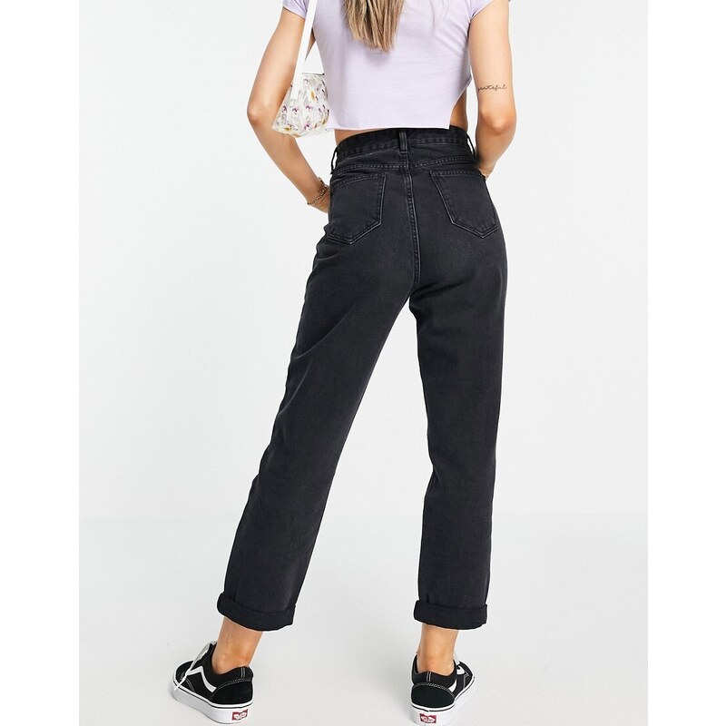 Don't Think Twice - Lou - Mom jeans, colore nero vintage