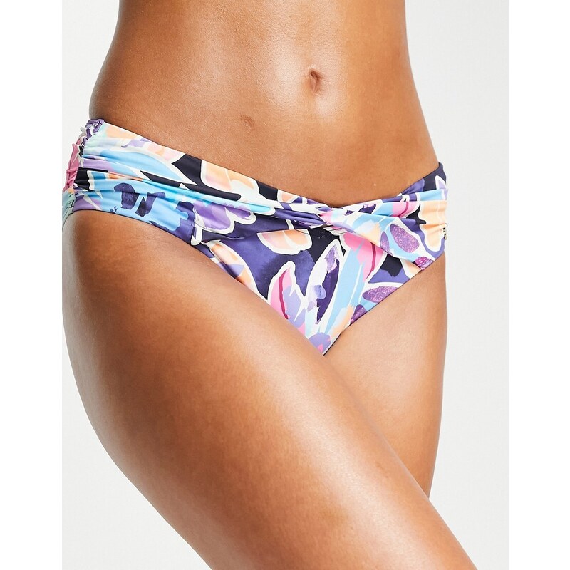 Sunseeker - Slip bikini classici con stampa tahitiana-Multicolore