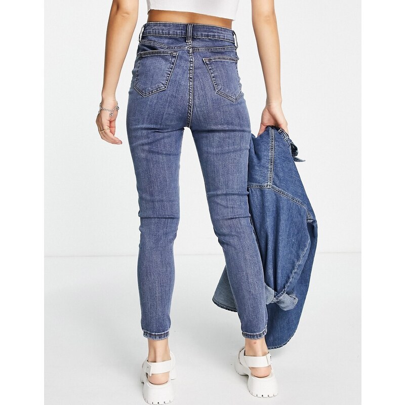 Don't Think Twice - Ellie - Jeans skinny a vita alta, colore blu medio