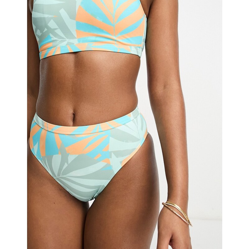 ROXY - Pop Up - Slip bikini con stampa tropicale-Multicolore