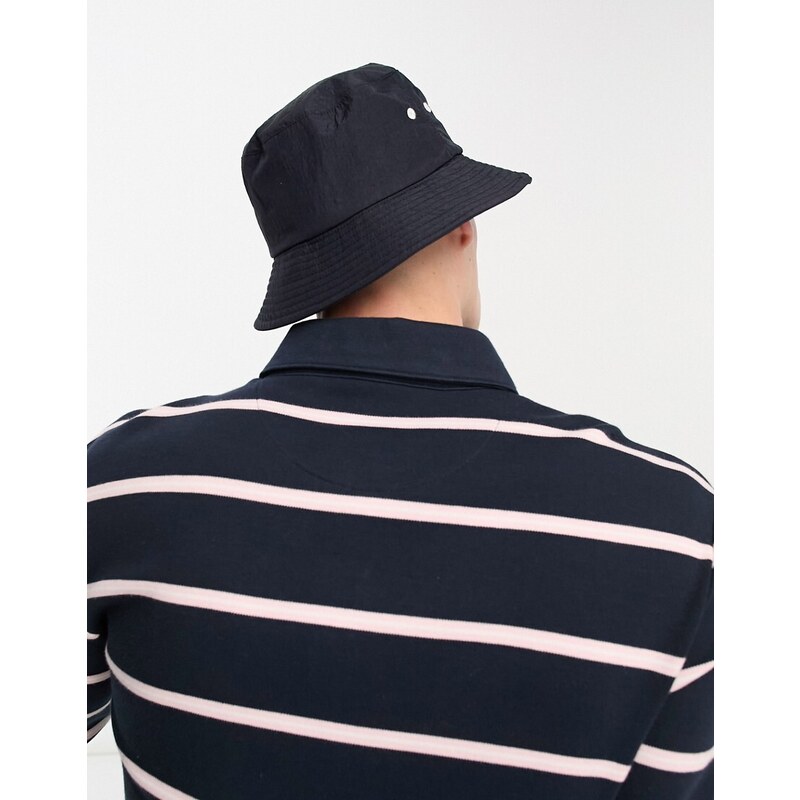 Armani Exchange - Cappello da pescatore nero con logo