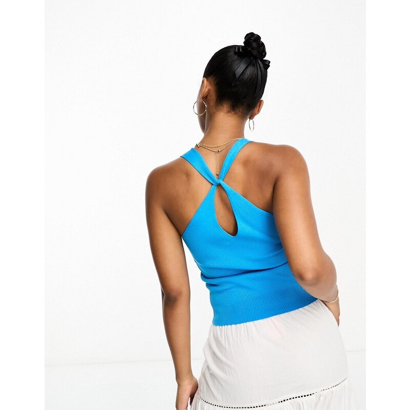 Sister Amy Canotta Crop Top Con Schiena Incrociata E Lacci – Stile Bohémien, Stampa Fumetto, Taglia Unica